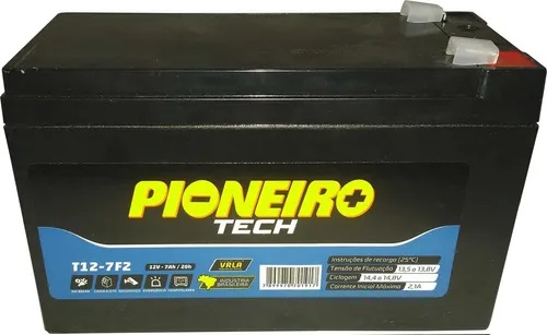 BATERIA PIONEIRO 12 VOLTS E 7 AH